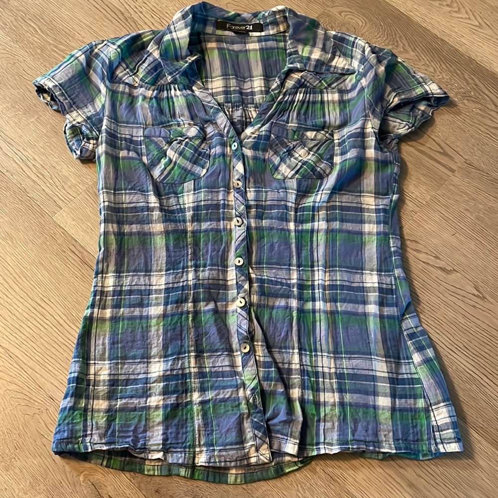 Forever 21 flannel T shirt